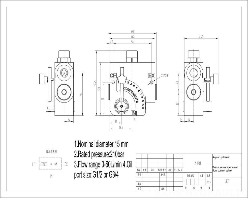 LKF60 Buku Panduan 1 Spul Kran Kontrol Aliran drawing image