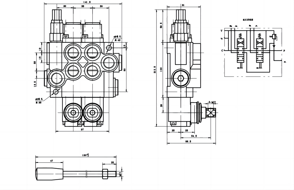 P40-G12-G38-OT Buku Panduan 2 Spul Kran Arah Monoblok drawing image