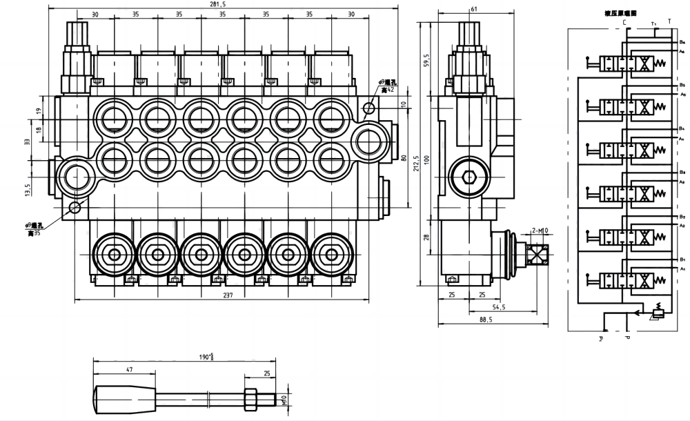 P40-G12-G38 Buku Panduan 6 Spul Kran Arah Monoblok drawing image