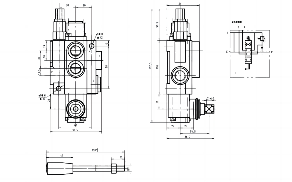 P40-G38 Buku Panduan 1 Spul Kran Arah Monoblok drawing image