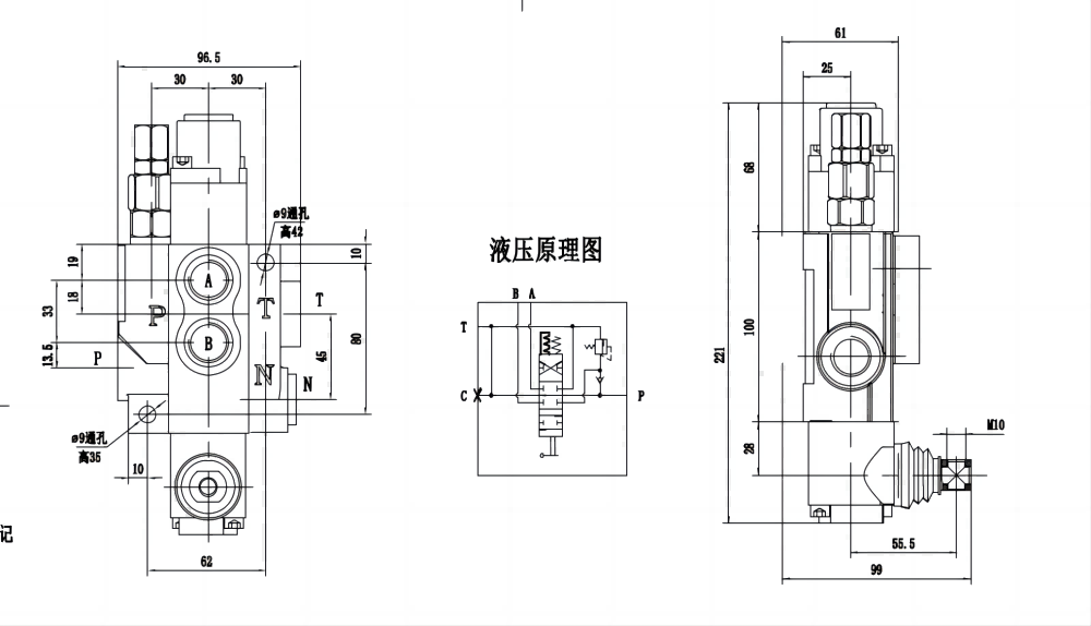 P40-G12-G38-OTW Buku Panduan 1 Spul Kran Arah Monoblok drawing image