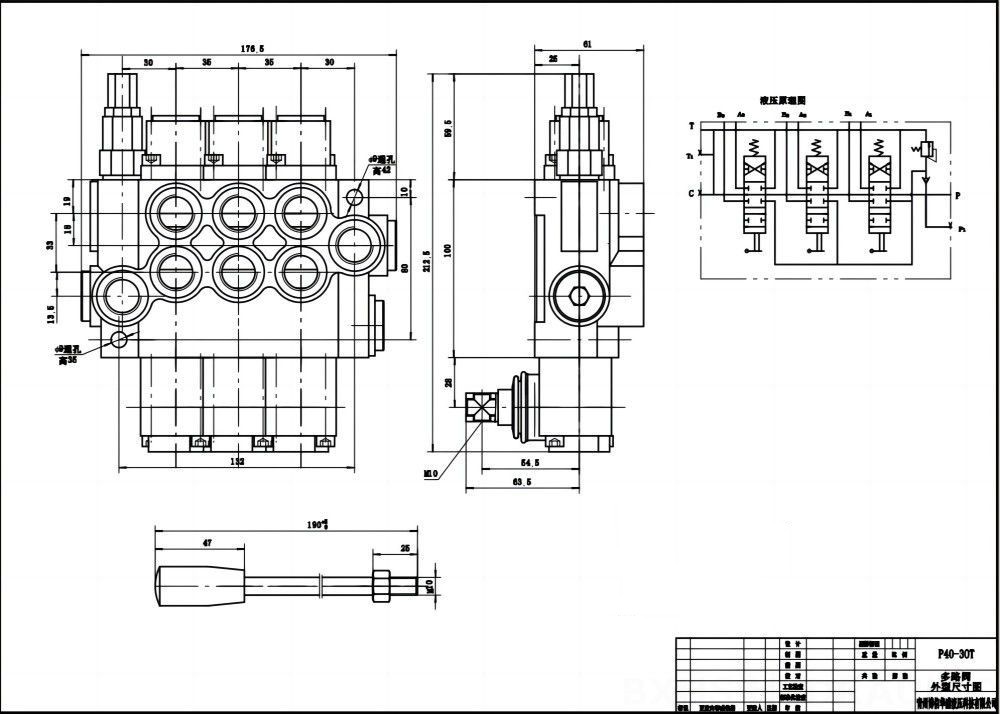 P40-G12-G38 Buku Panduan 3 Spul Kran Arah Monoblok drawing image