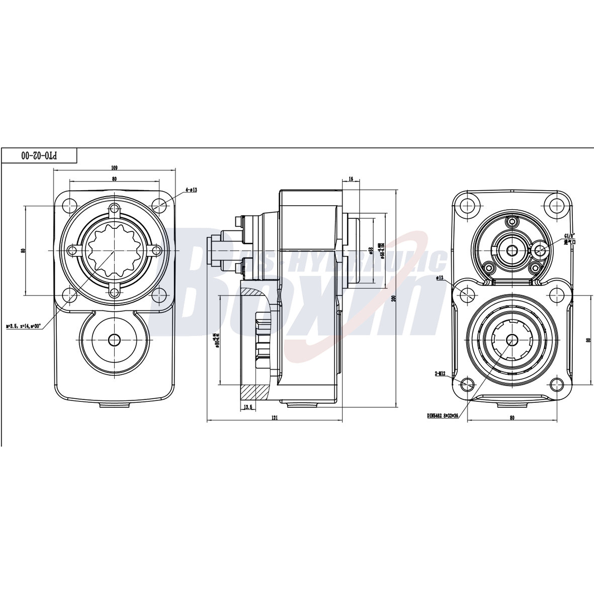 OEM/ODM Custom PTO-03 284Nm Power Take Off and Private Label Services drawing image