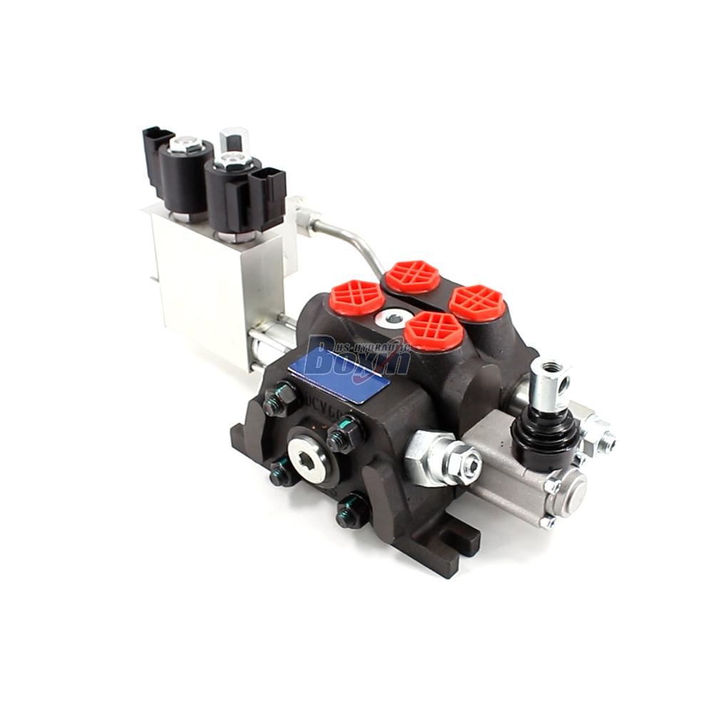 DCV60 Elektro-hidraulik 1 Spool Kran Arah Bagian