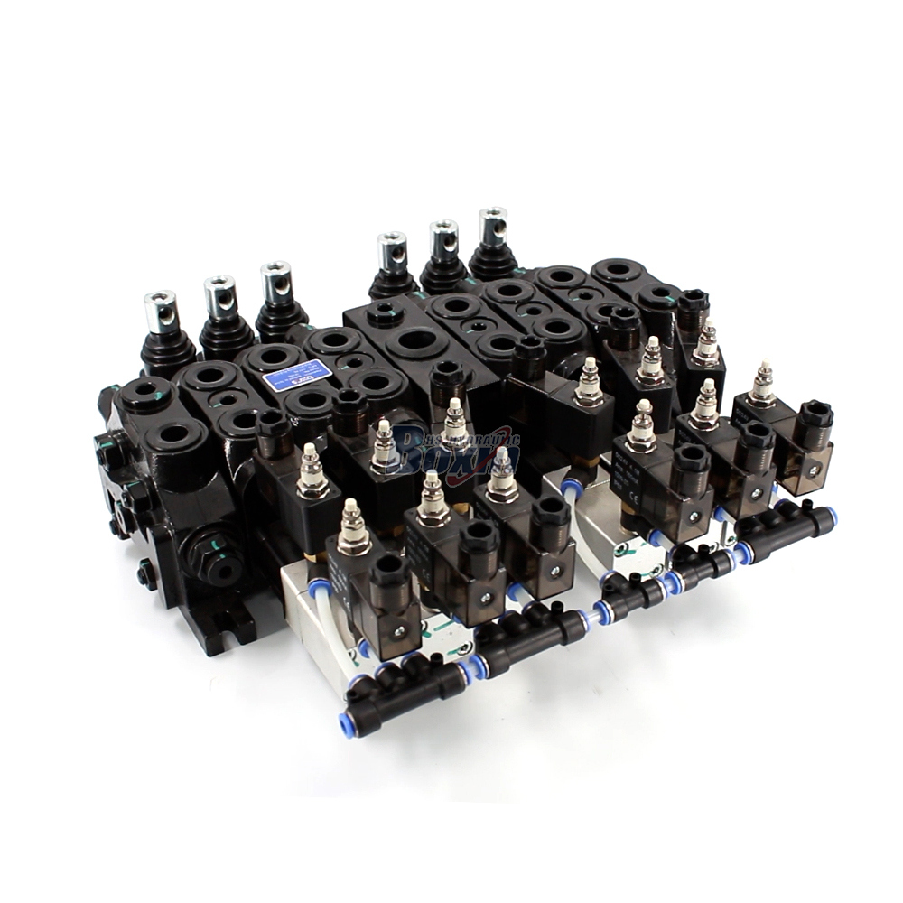 DCV60 Elektro-pneumatik 6 Spool Kran Arah Bagian image