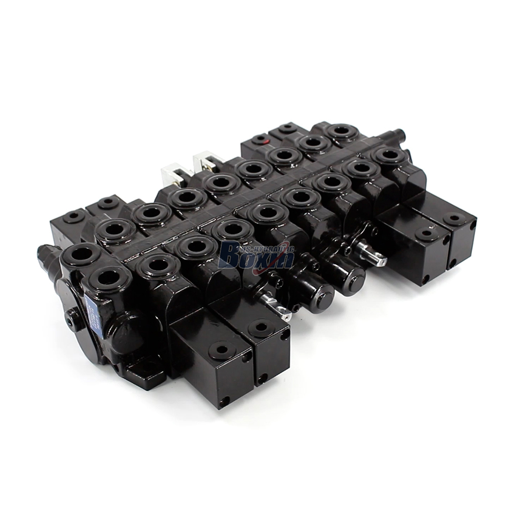 HSW50 Hidraulik dan Manual 8 Spool Katup Arah Monoblok image