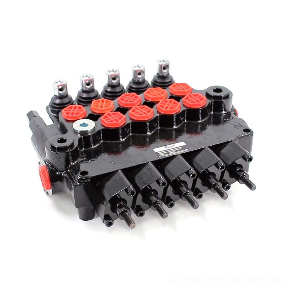 P80AZ Hidrolik dan Manual 5 Spul Katup Kontrol Penyangga image
