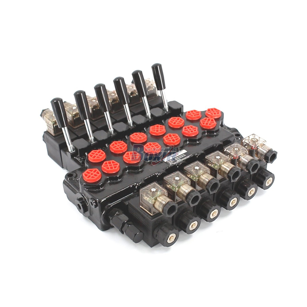 SD5-PG2 Selenoid 6 Spool Katup Arah Monoblok image