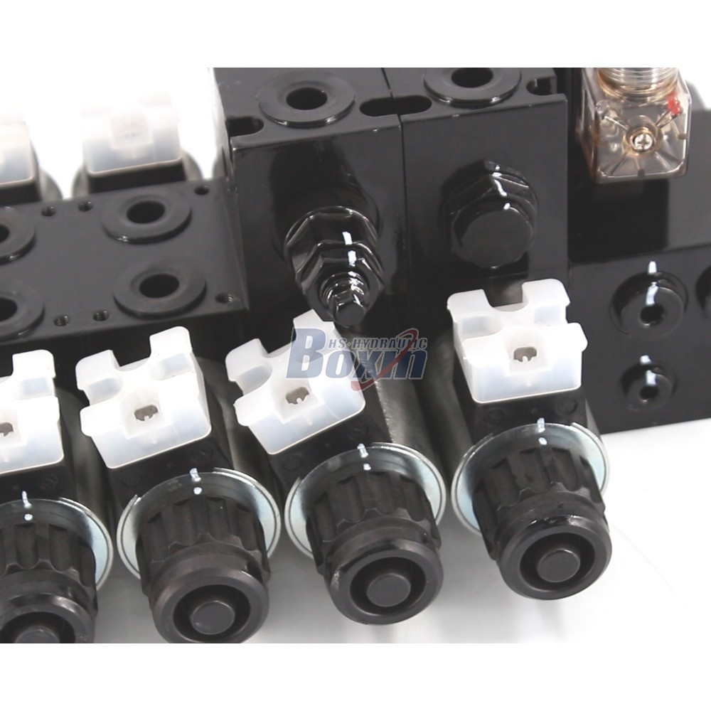 Multi-Spool Solenoid Sectional Directional Valve DCV56-H for Mobile Machinery detail image