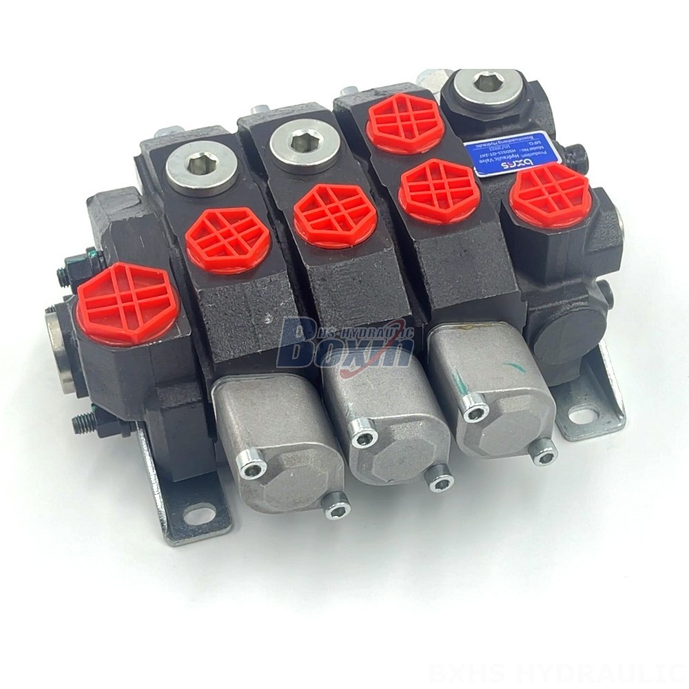 Hydraulic Valve Solutions: Manual 3 Spool Monoblock Directional Valves detail image