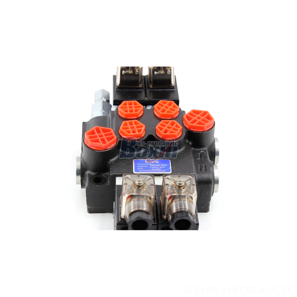 Private Label P40 Solenoid 2 Spool Monoblock Directional Valves detail image