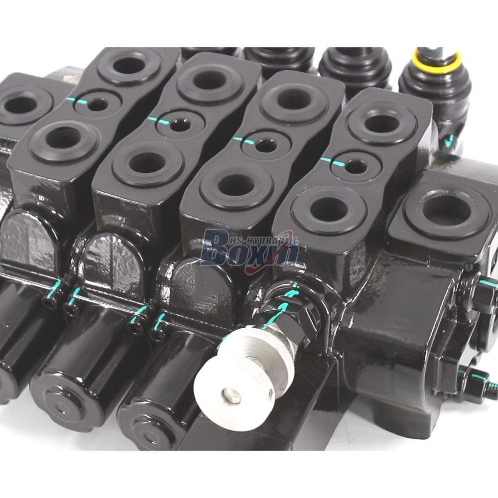OEM and Custom SD8-OTAMW Manual 4 Spool Sectional Directional Valve with Private Label Services detail image
