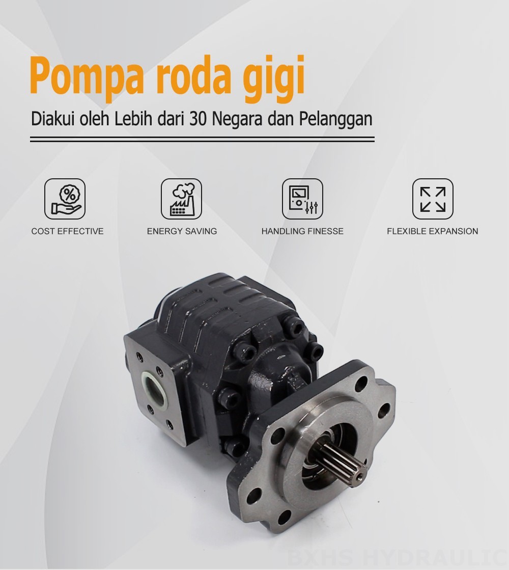 CBHC-2082 82 cc/rev 28 MPa (4061 psi) Pompa Roda Gigi Hidrolik