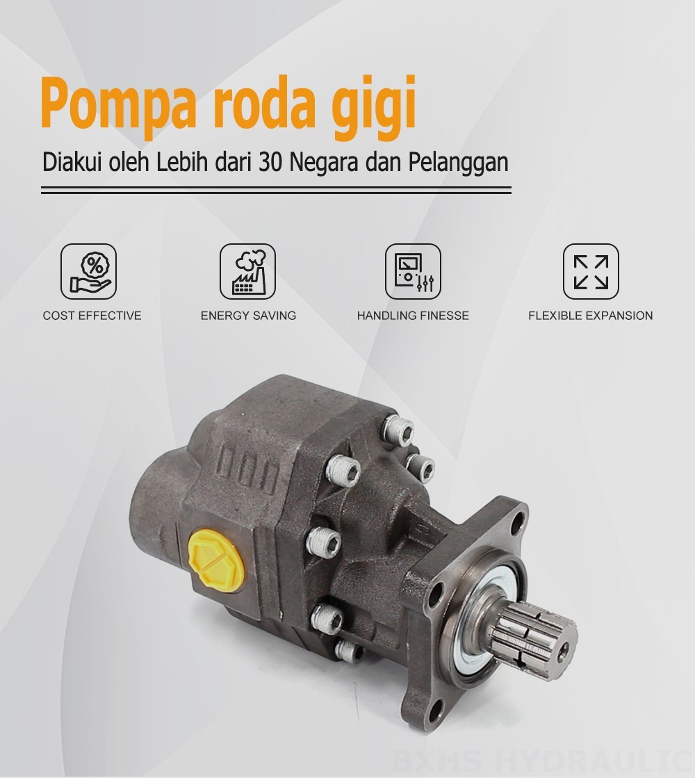 CBHW-ISO-100-Y 100 cc/putaran 22 MPa (3190 psi) Pompa Roda Gigi Hidrolik