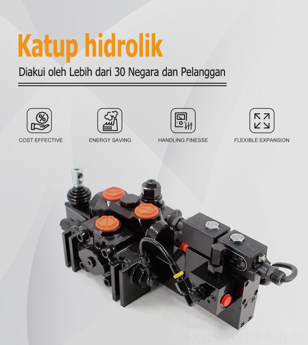 DCV200-FB Elektro-hidraulik 1 Spul Kran Arah Bagian