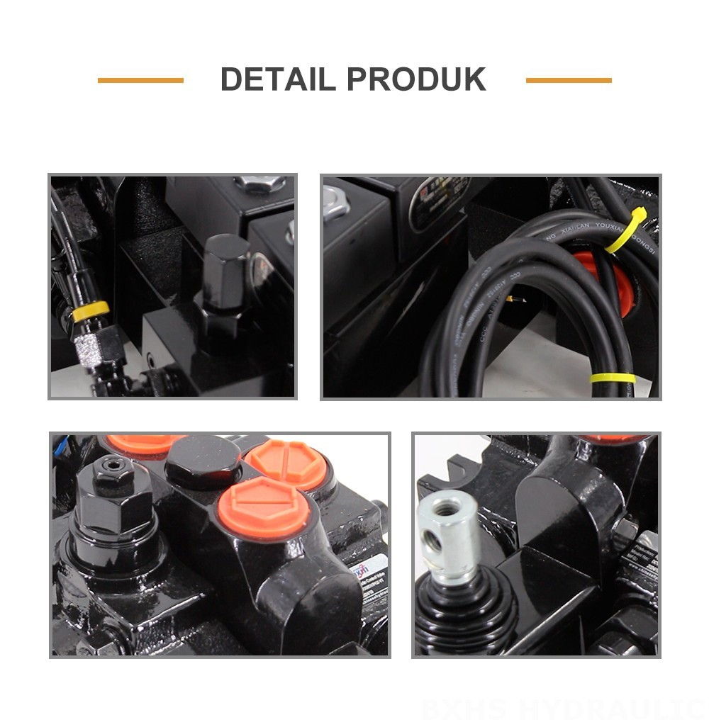 DCV200-FB Elektro-hidraulik 1 Spul Kran Arah Bagian