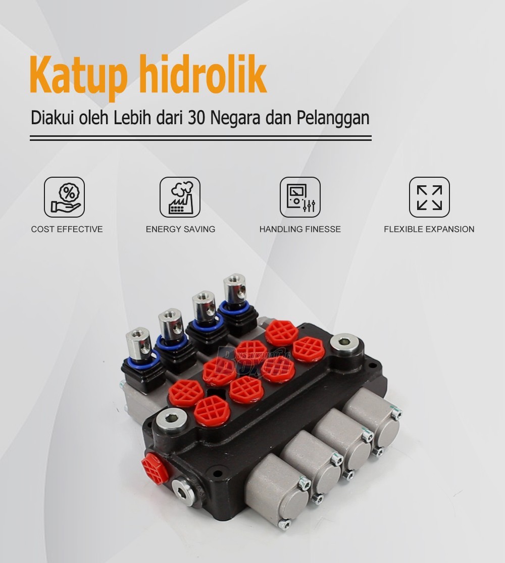 Factory Wholesale DCV20 4 Spool Hydraulic Directional Valve