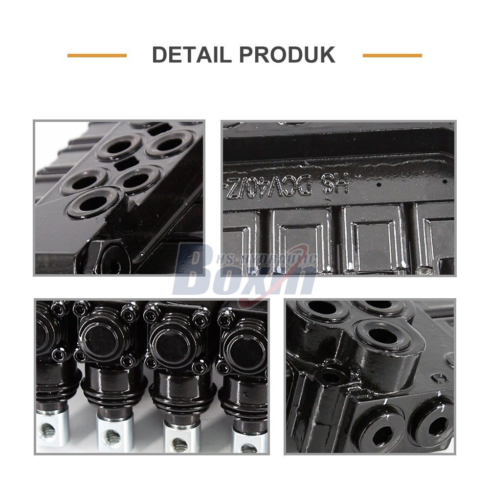 Customized OEM/ODM DCV40Z-FZJ Manual 5 Spool Outrigger Control Valve with Private Label Options