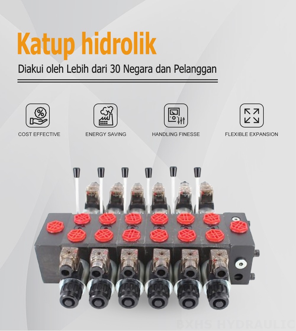 DCV58 Selenoid 6 Spul Kran Arah Bagian