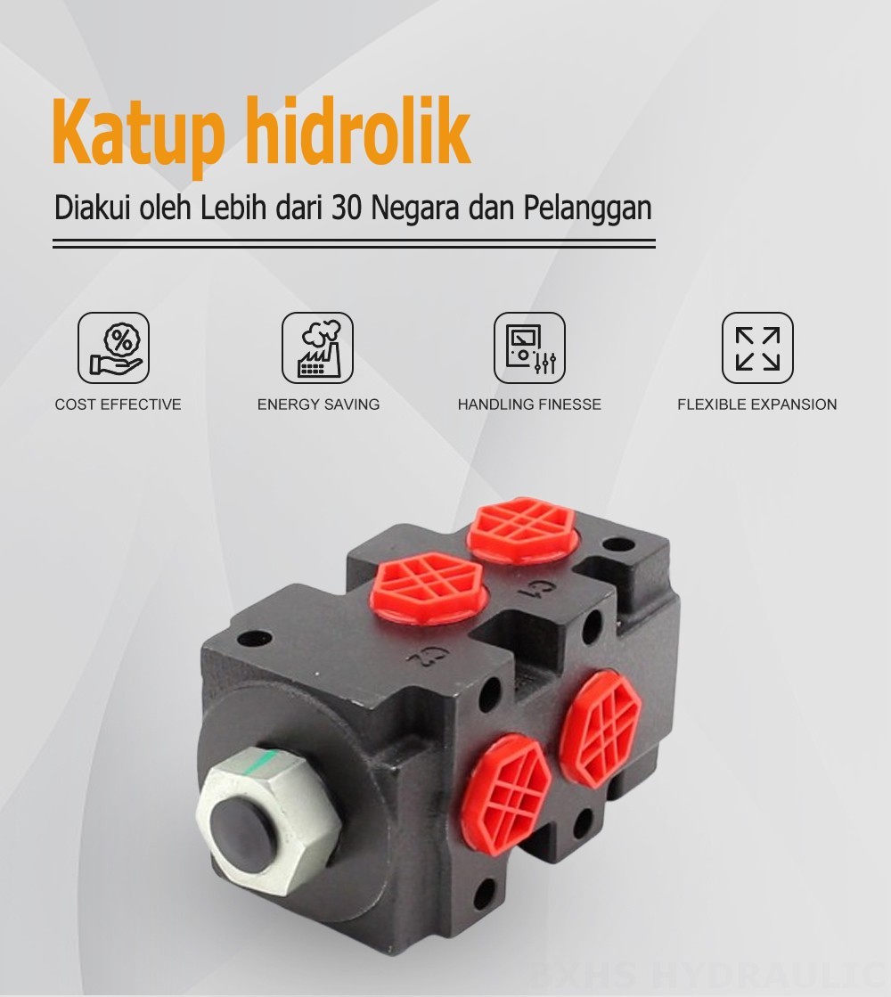 HSV9YK-1LF Hidraulis 1 Spul Kran Pengubah Aliran