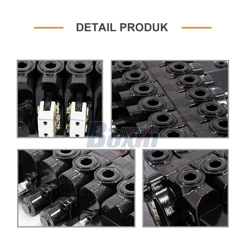 HSW50 Series 8 Spool Monoblock Control Valve for Hydraulic Systems