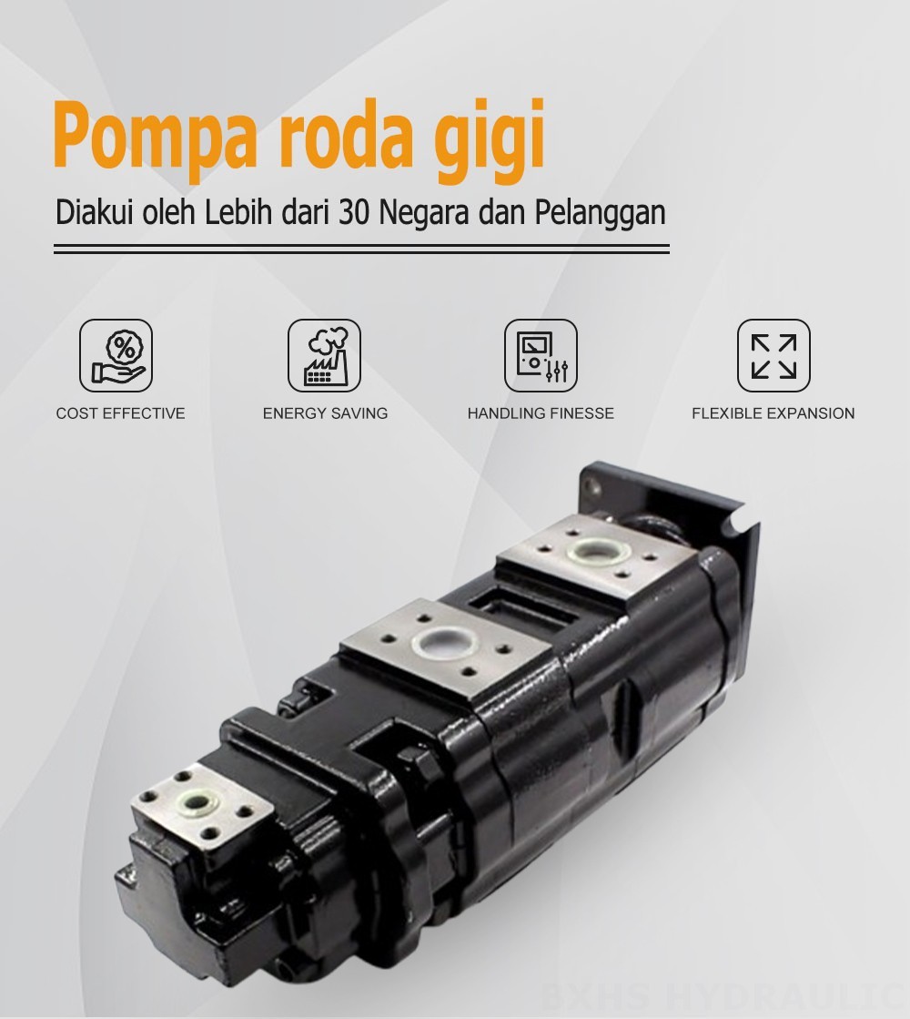 JHP2100-2080-1016 100 cc/putaran Pompa Roda Gigi Hidrolik