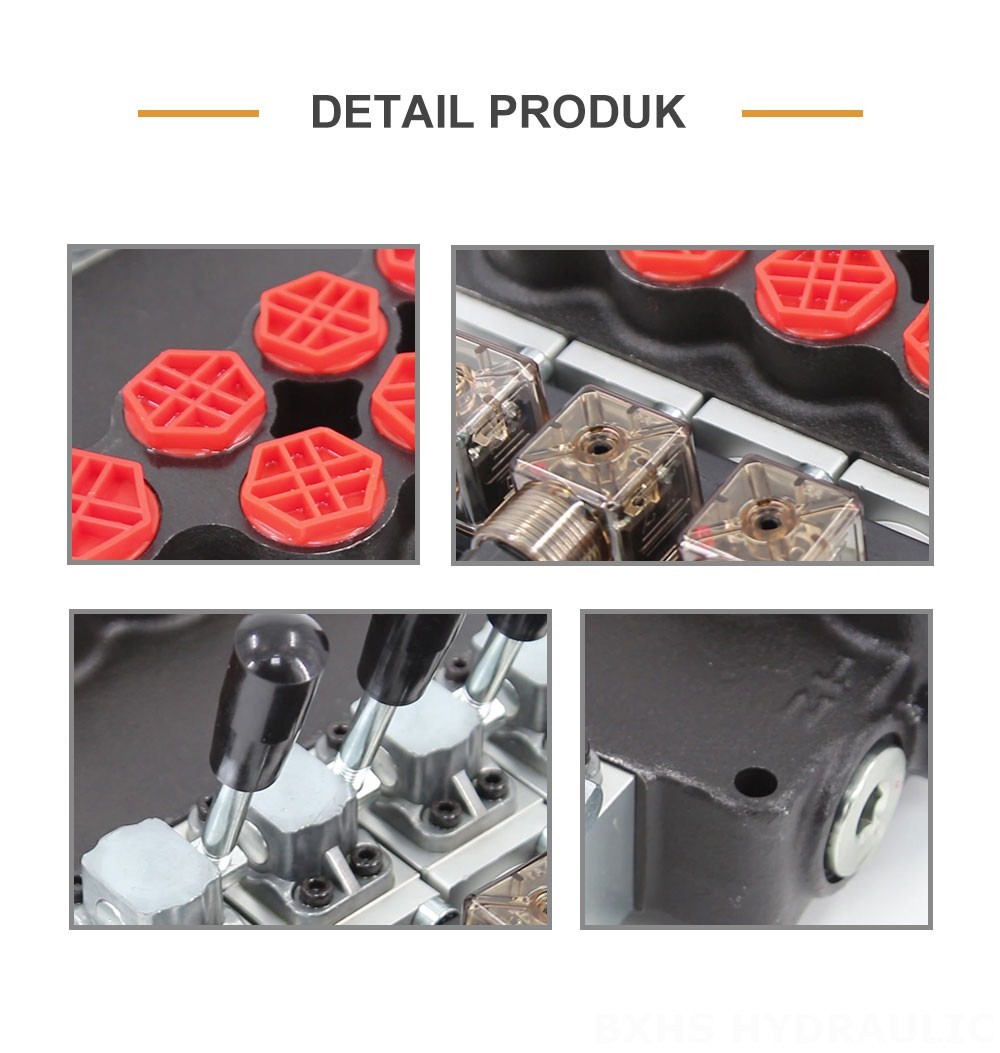 P40-S Selenoid 4 Spul Katup Arah Monoblok