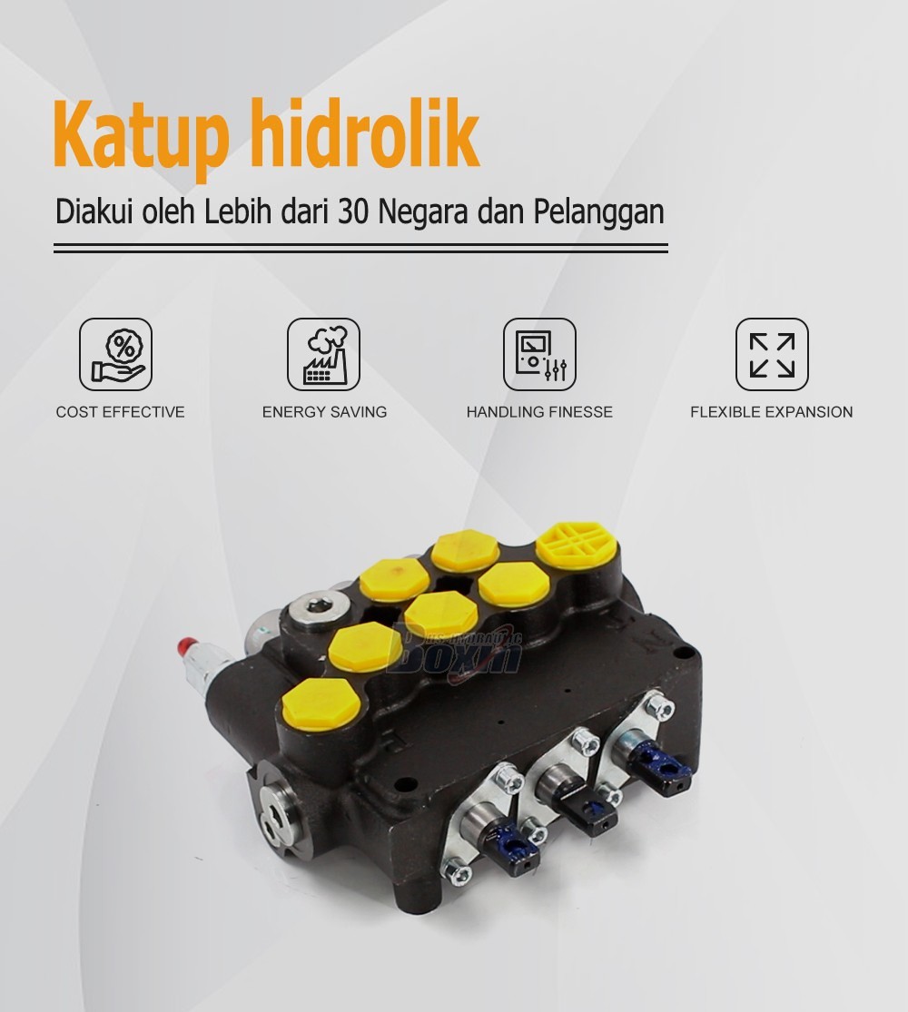 P80A-G-BT-2OT Series 3 Spool Monoblock Valve for Mobile Hydraulics