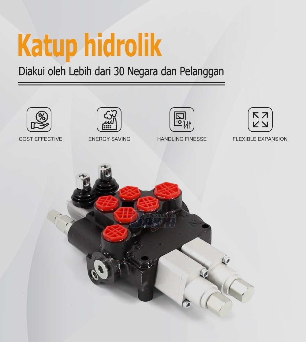 High Performance P80AFT-2QTW1 Monoblock Valve 2 Spool Control Valve