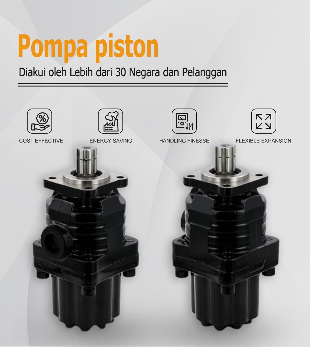 P9-80 80 cc/putaran Pompa Piston Hidrolik