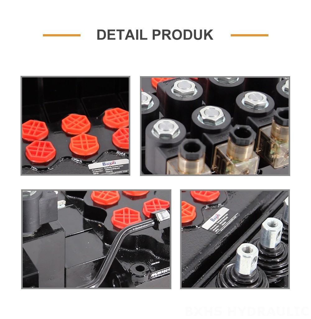 SD11-PG2 Elektro-hidraulik 4 Spul Katup Arah Monoblok