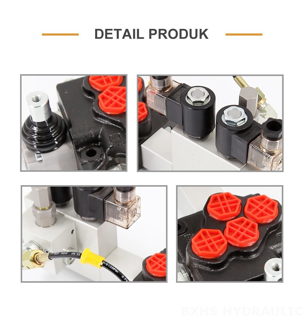 SD5 Elektro-hidraulik 1 Spul Katup Arah Monoblok