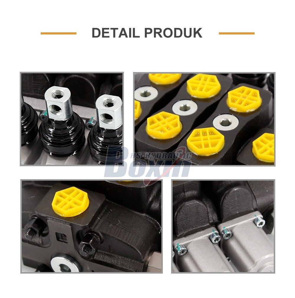 Industrial Grade SD8 Manual 3 Spool Directional Control Valve