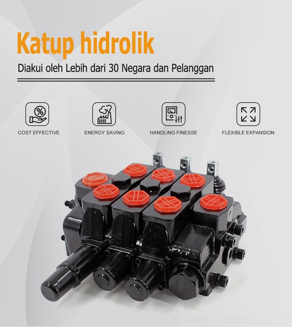 SDS180 Hidrolik dan Manual 3 Spul Kran Arah Bagian