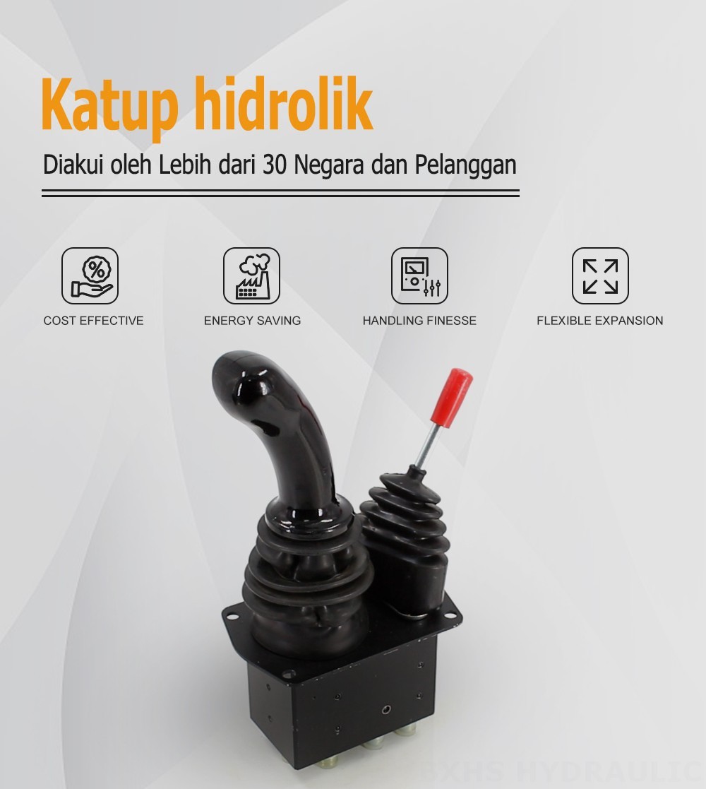 XDF-3X Hidrolik dan Manual 2 Spul Tuas Joystick Hidrolik