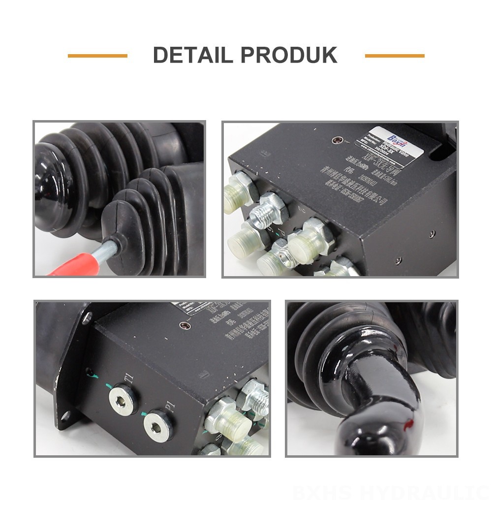 XDF-3X Hidrolik dan Manual 2 Spul Tuas Joystick Hidrolik