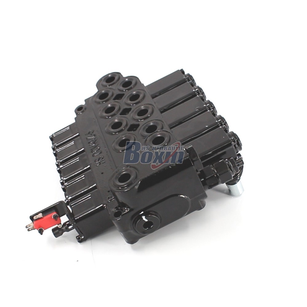 Customized OEM/ODM DCV40Z-FZJ Manual 5 Spool Outrigger Control Valve with Private Label Options main image