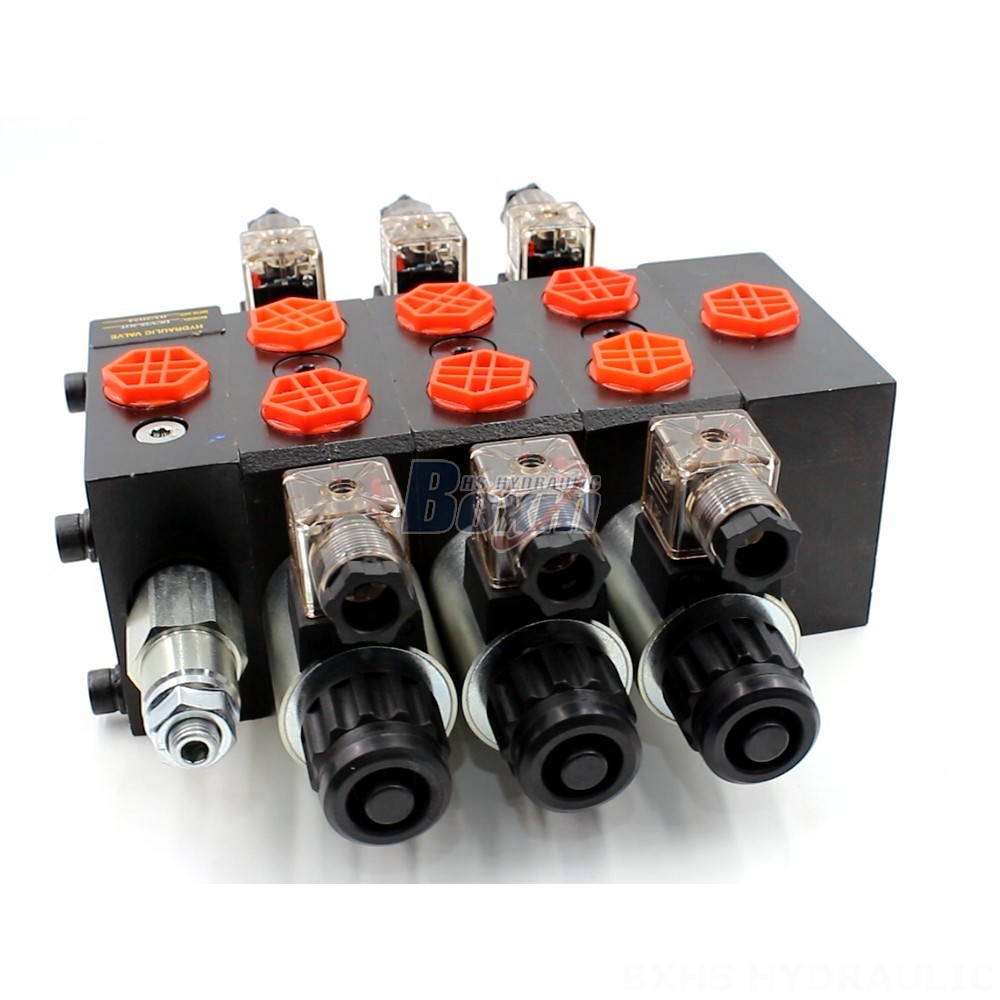 DCV58 Solenoid 3 Spool Sectional Directional Valve: Manufacturer & Supplier main image