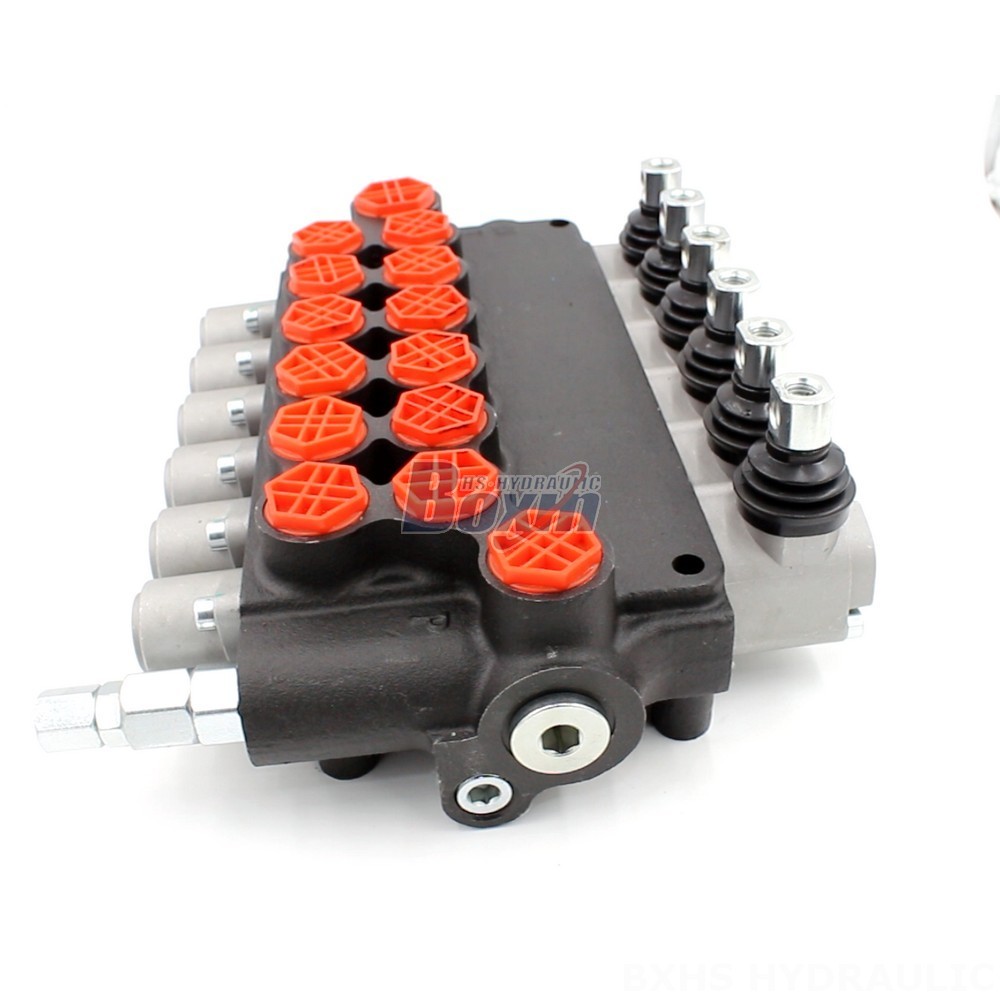Hydraulic 6 Spool Directional Control Valve | P80-G12-G34-OT | Supplier main image